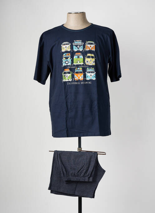 Pijamale scurte albastru MASSANA bărbat