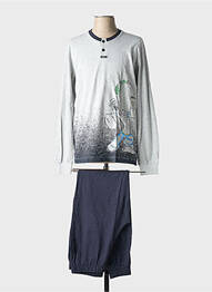 Pijama serigrafie albastru SOY homme