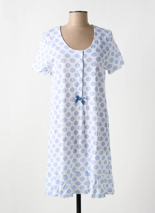 Cămașă de noapte imprimeu cu buline albastru EGATEX femme