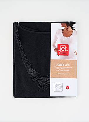 Top/caraco broderie negru JET femeie