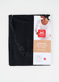 Top/caraco broderie negru JET femme