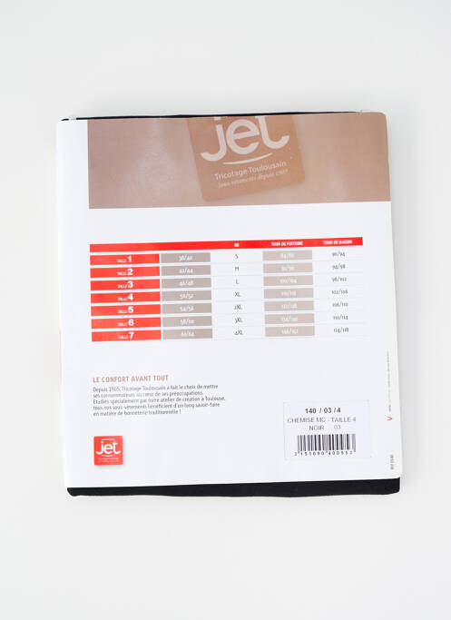 Top/Caraco negru JET femeie