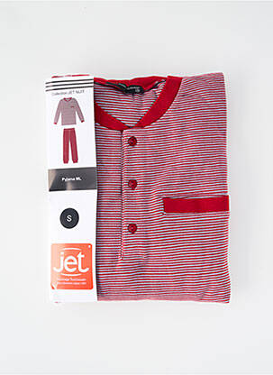 Pijama guler rotund roșu JET bărbat