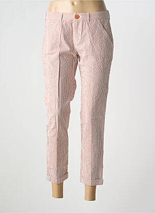 Pantalon 7/8 talie cu cleme mărime normală portocalie REIKO femeie
