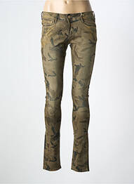 Pantalon slim talie joasă talie joasă verde CIMARRON femme