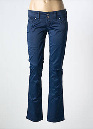 Pantalon slim buzunare albastru FREESOUL femeie