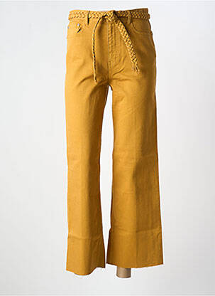 Pantalon drept buzunare galben LABDIP femeie