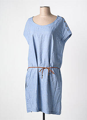 Rochie midi mâneci scurte mâneci scurte albastru TINSELS femeie