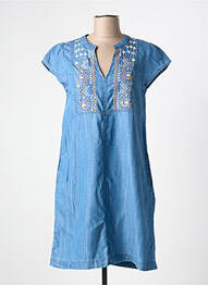 Rochie midi mâneci scurte mâneci scurte albastru MD'M femme