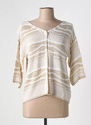 Vestă cu mâneci lungi bej I.ODENA femeie