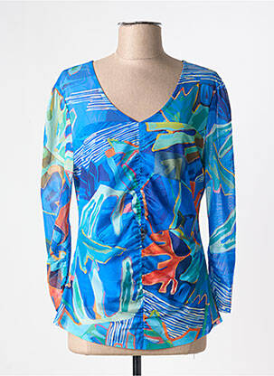 Tricou mâneci lungi mâneci lungi albastru DOLCEZZA femeie