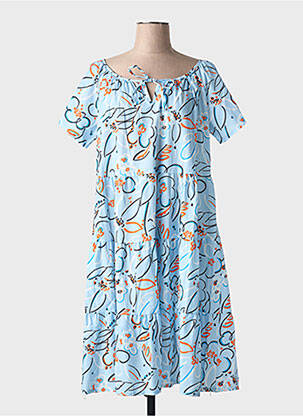 Rochie midi albastru COULEURS DU TEMPS femeie