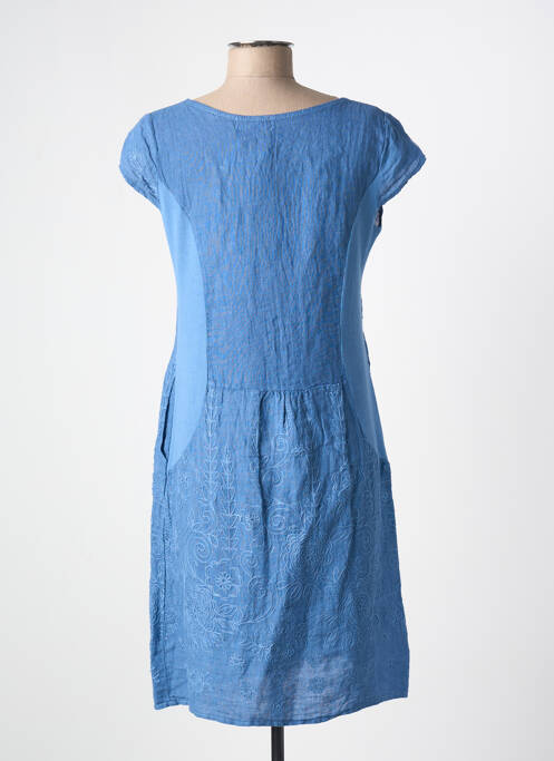 Rochie midi albastru COULEURS DU TEMPS femeie