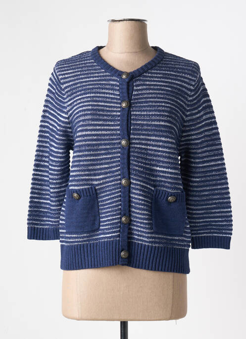 Vestă cu mâneci lungi albastru MARBLE femeie