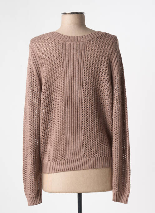 Vestă cu mâneci lungi maro MARBLE femeie