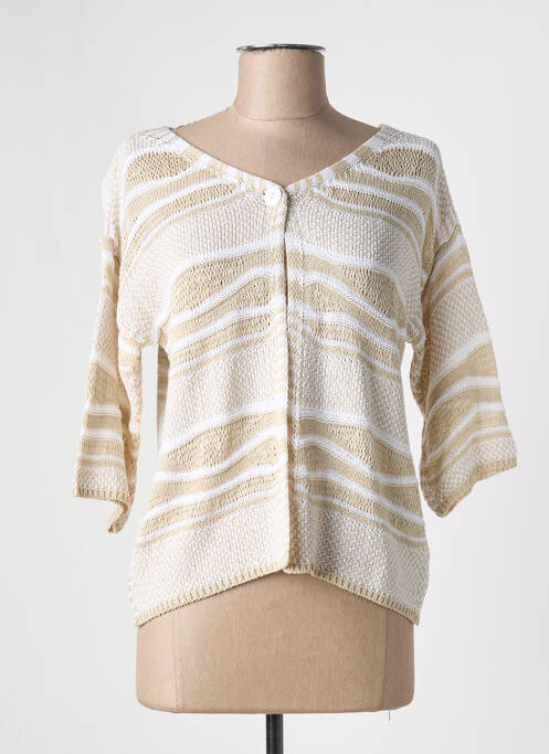 Vestă cu mâneci lungi bej I.ODENA femeie