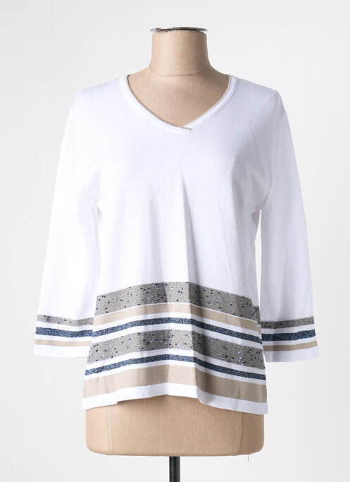 Pulover alb I.ODENA femeie