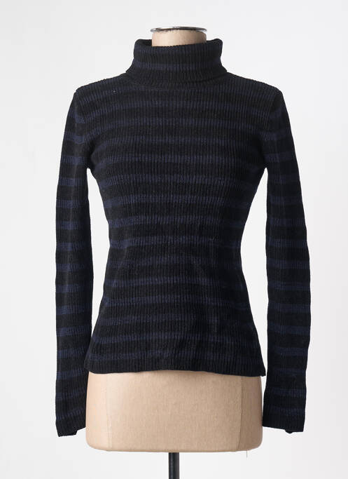 Pulover cu guler înalt negru SESSUN femeie