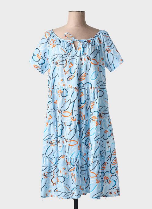 Rochie midi albastru COULEURS DU TEMPS femeie