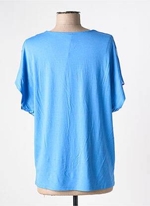 Tricou imprimeu fantezie mâneci scurte albastru BARBARA LEBEK femeie