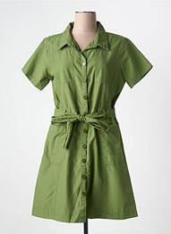 Rochie scurtă mâneci scurte mâneci scurte verde MD'M femme