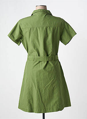 Rochie scurtă mâneci scurte mâneci scurte verde MD'M femeie
