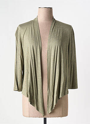 Vestă cu mâneci lungi verde MARBLE femeie