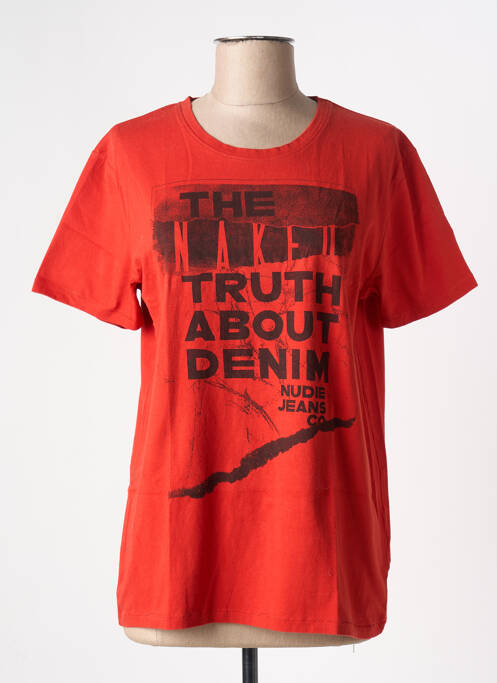 Tricou portocaliu NUDIE JEANS CO femeie