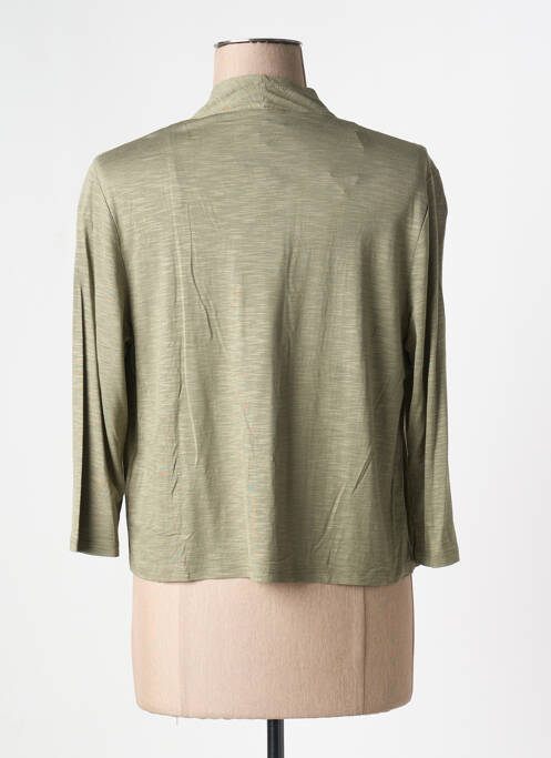 Vestă cu mâneci lungi verde MARBLE femeie