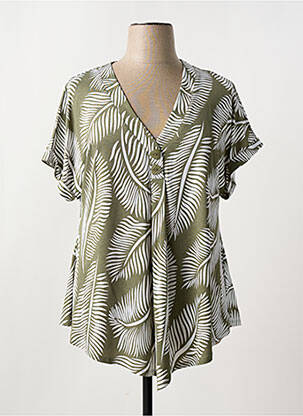 Tunică mâneci scurte verde MARBLE femeie