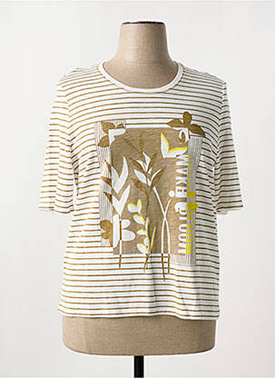 Tricou mâneci trei sferturi mâneci scurte verde BARBARA LEBEK femme