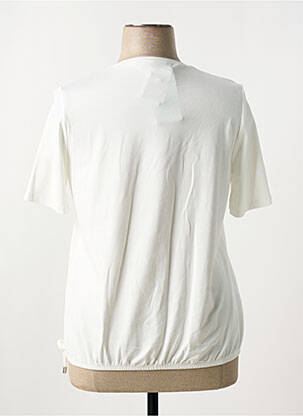 Tricou serigrafie mâneci scurte bej FRANK WALDER femeie