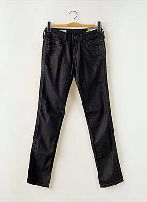 Blugi cu croială slim talie joasă talie joasă negru PEPE JEANS femeie
