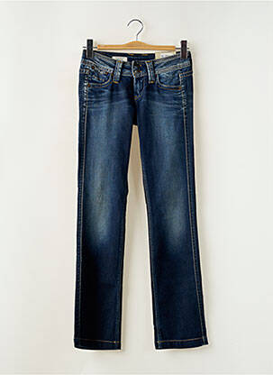 Blugi cu croială dreaptă albastru PEPE JEANS femeie