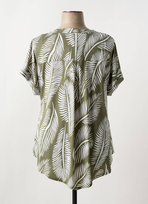 Tunică mâneci scurte verde MARBLE femeie