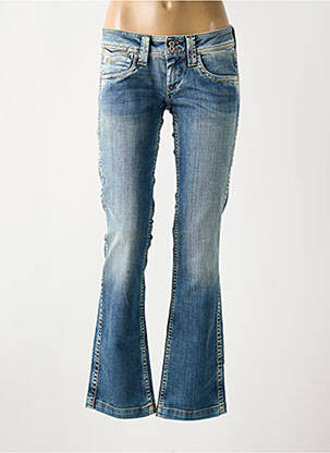 Blugi bootcut buzunare albastru PEPE JEANS femeie