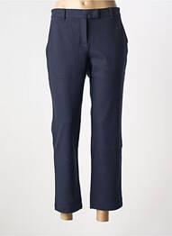 Pantalon 7/8 talie înaltă talie înaltă albastru PENN & INK N.Y femeie