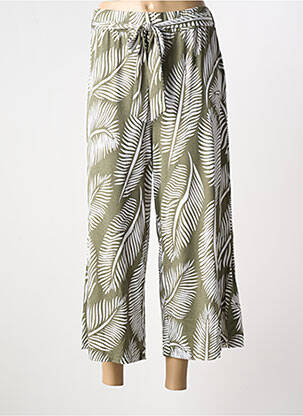 Pantalon 7/8 elasticitate mărime normală verde MARBLE femeie
