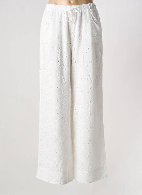 Pantalon larg alb ESQUALO femeie