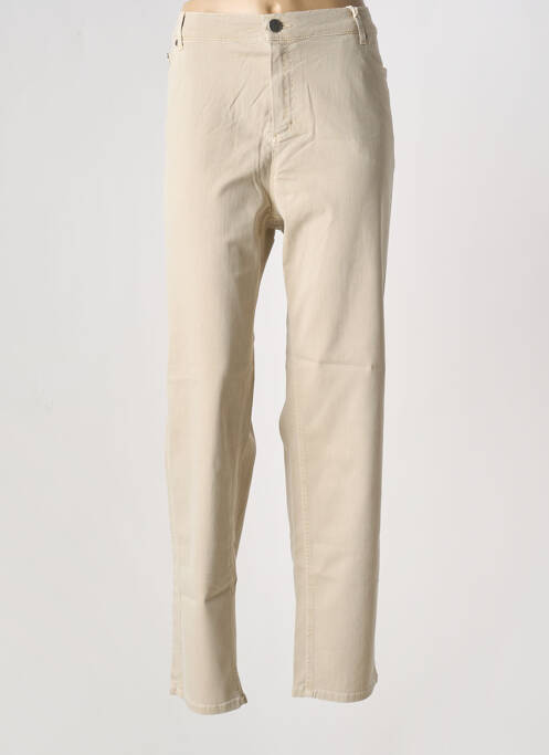 Blugi cu croială slim mărime normală mărime normală bej ANNA MONTANA femme