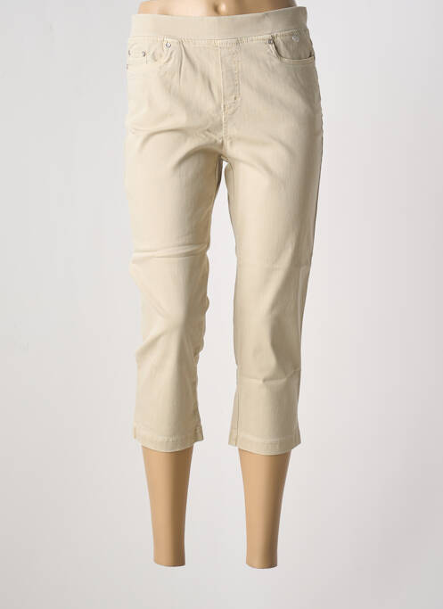 Pantalon trei sferturi bej ANNA MONTANA femeie