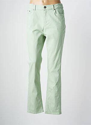 Pantalon drept elasticitate mărime normală verde ANNA MONTANA femeie
