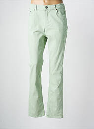 Pantalon drept elasticitate mărime normală verde ANNA MONTANA femme