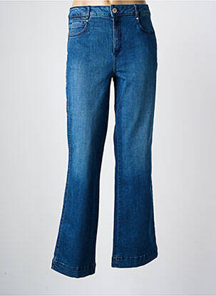 Blugi cu croială dreaptă albastru EVA KAYAN femeie