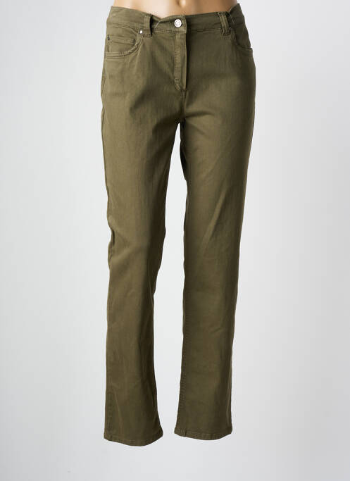 Blugi cu croială slim elasticitate mărime normală verde ANNA MONTANA femme