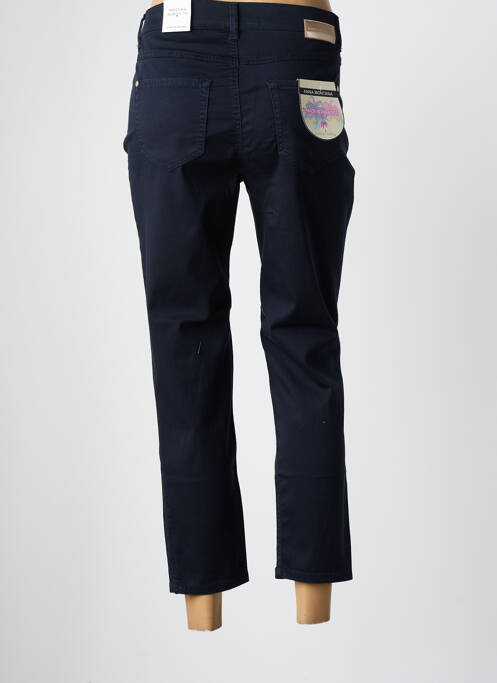 Pantalon 7/8 elasticitate mărime normală albastru ANNA MONTANA femme