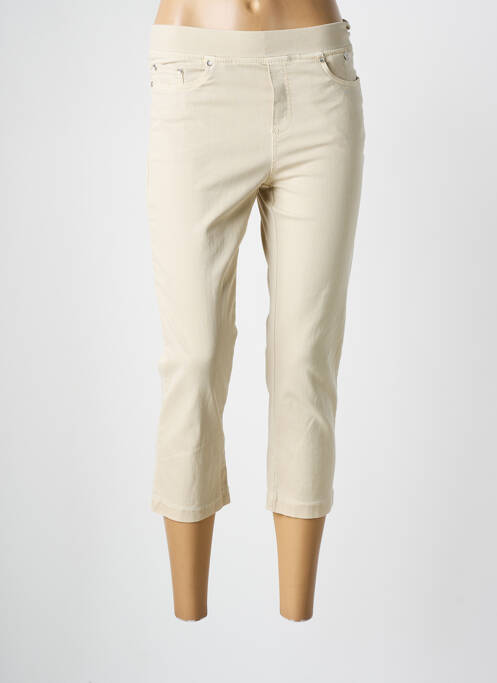 Pantalon trei sferturi bej ANNA MONTANA femeie