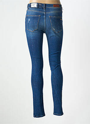 Blugi skinny efect uzat decolorat talie înaltă albastru LTB femeie