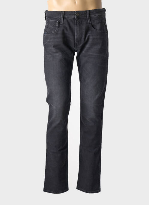 Blugi cu croială slim negru REPLAY bărbat
