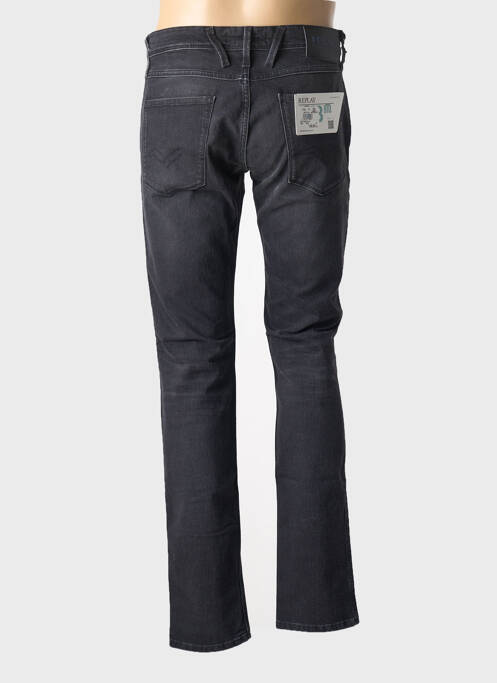 Blugi cu croială slim negru REPLAY bărbat
